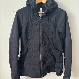 lululemon athletica Women's Black Hooded Puffer Jacket